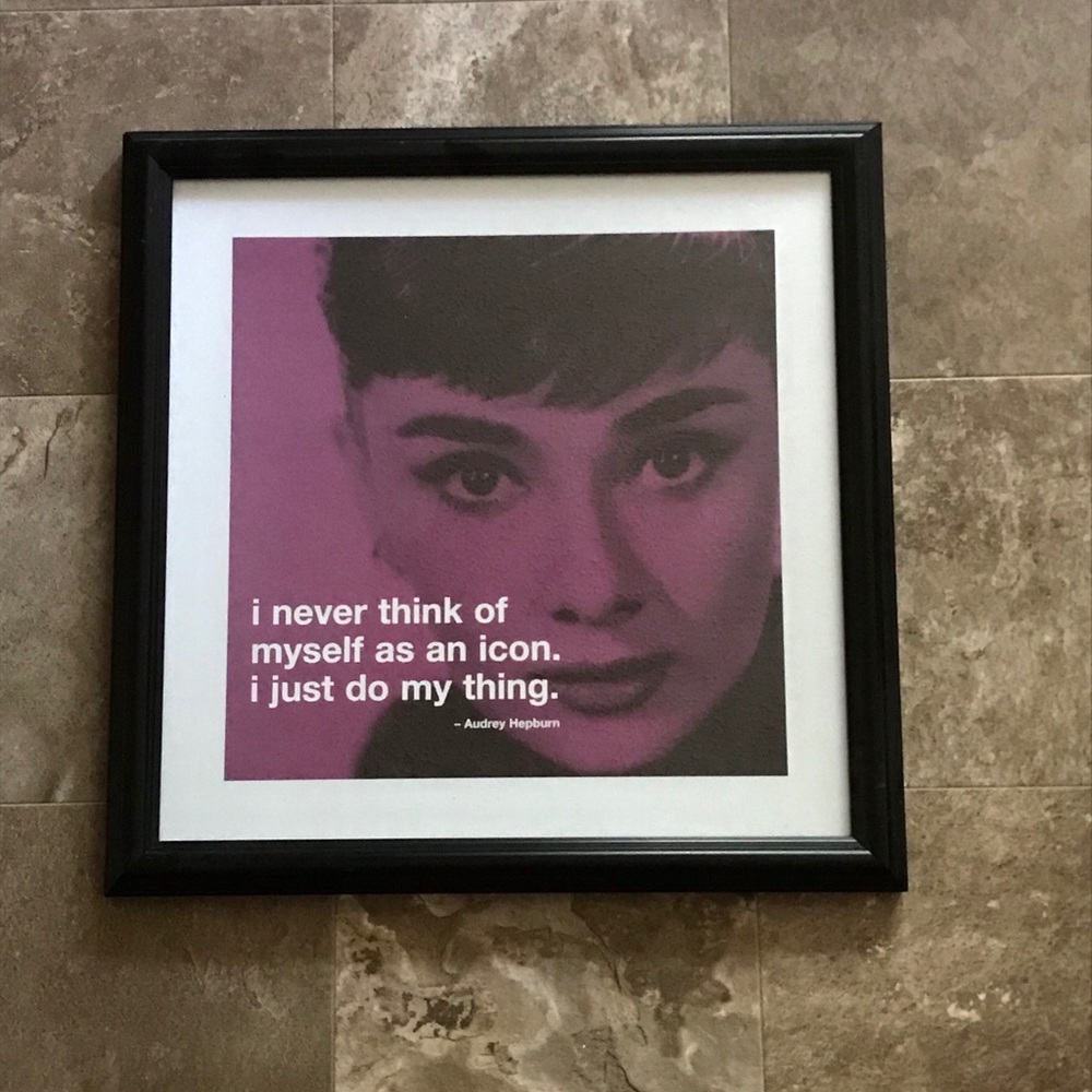 Audrey Hepburn framed wall art